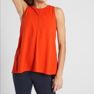 Athleta Foothill tank in bright orange 🍊